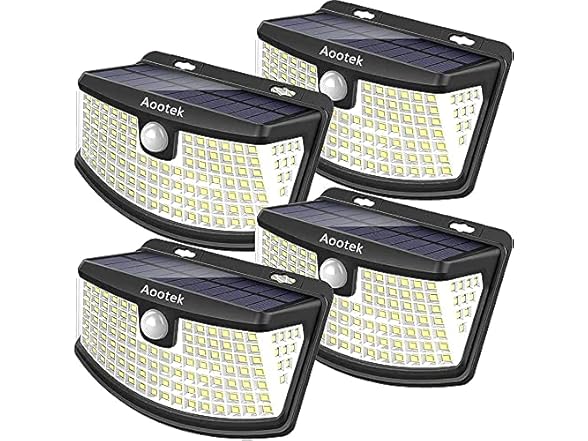 Aootek Solar Motion Sensor Lights