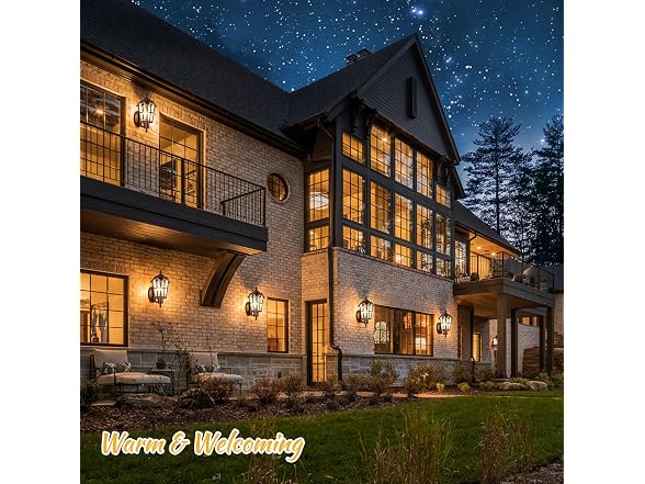 BesLowe 2-Pack Outdoor Wall Light Brown - Gallery 5