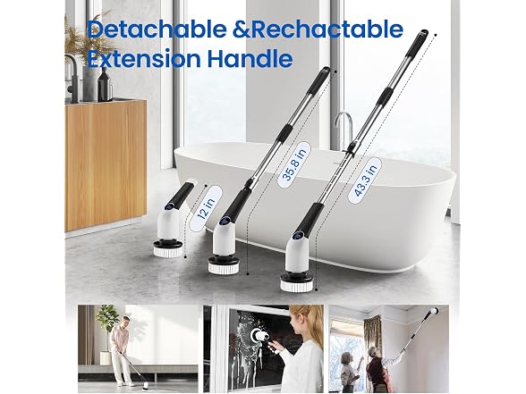 Jorking Electric Cordless Spin Scrubber