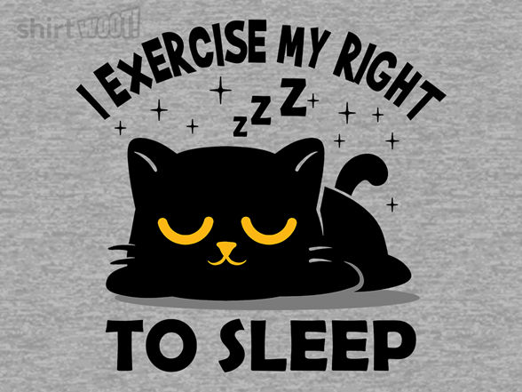 I Exercise My Right To Sleep