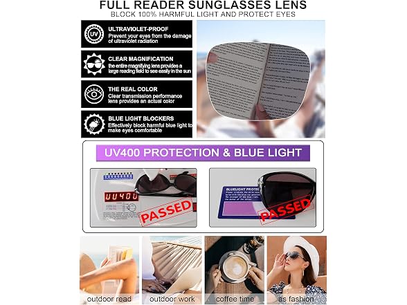 Mare Azzuro Round Reading Sunglasses UV