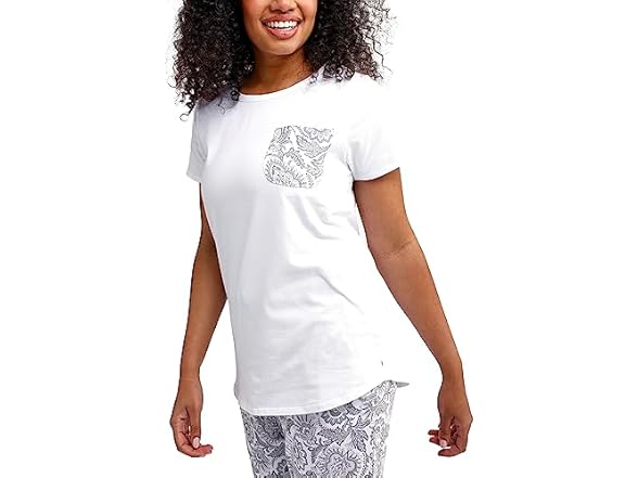 Vera Bradley Women's Java Lace PJ Tee (L)