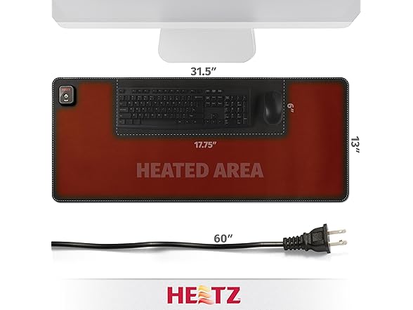 Heetz Heated Desk Pad, Large