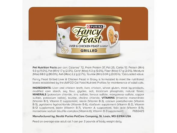 Purina Fancy Feast Grilled Liver and Chicken Feast 24Cans
