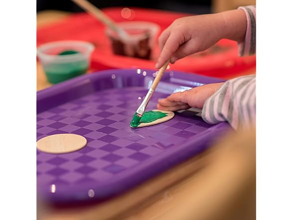 ECR4Kids Colorful Plastic Art Trays