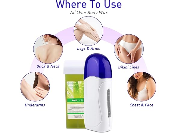 Dr.Pedi Roll on Wax Kit for Hair Removal