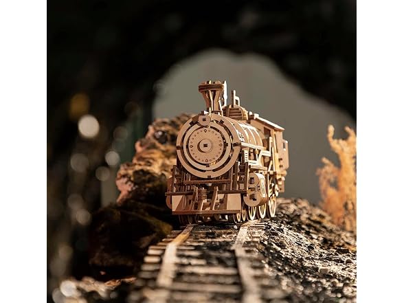 ROKR Locomotive Mechanical Wooden Gear 3D