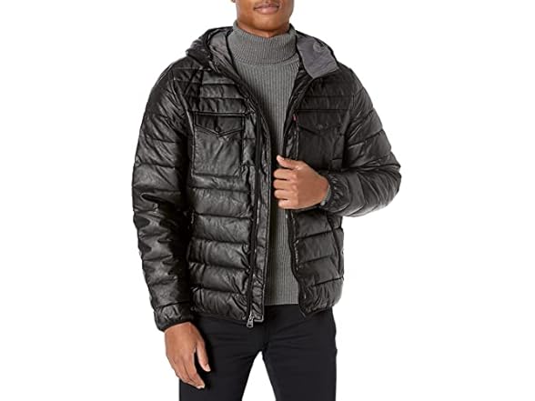 Levis Mens Stretch Quilted Puffer