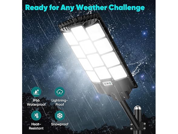 TOWPONICS 167-L-2 9800W Solar Street Light 2pk