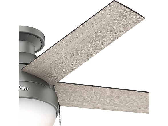 Hunter Fan 46" Matte Silver, Contemporary
