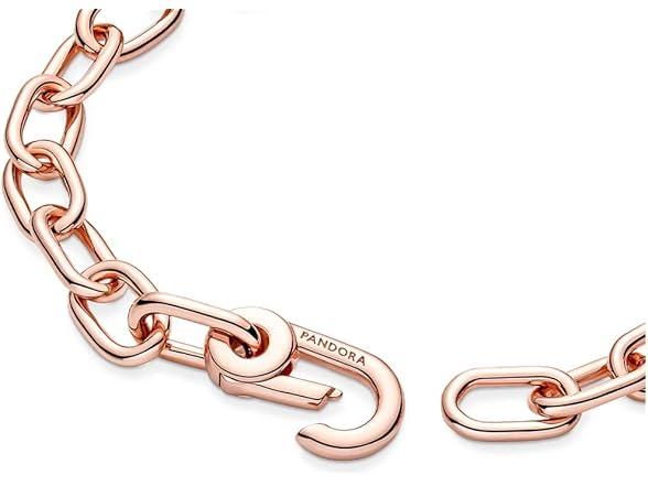 Pandora ME Link Chain Bracelet - 14k Rose Gold-Plated Bracel (Open Box)