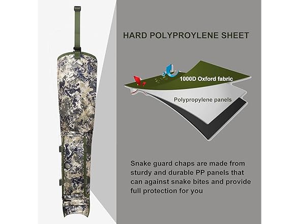 skiguard Snake Gaiter Chaps for Hunting