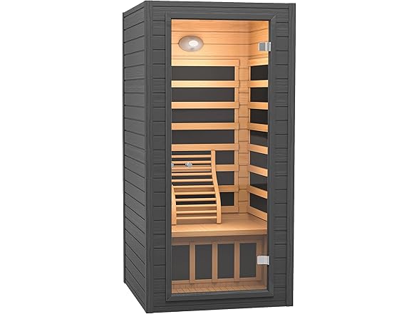 Real Relax BC2170625090015 Portable Steam Sauna Sliver Gr