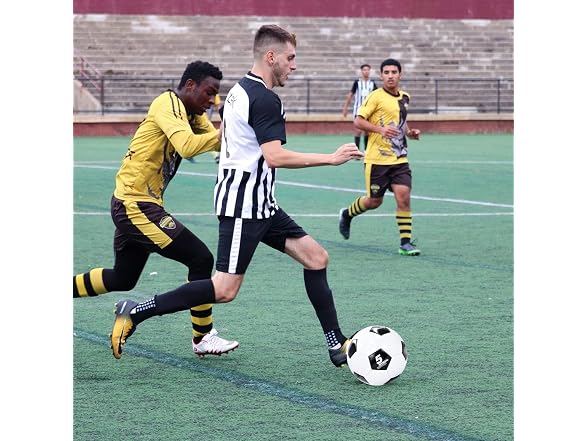 Aoneky White/Black Soccer Ball with Pump