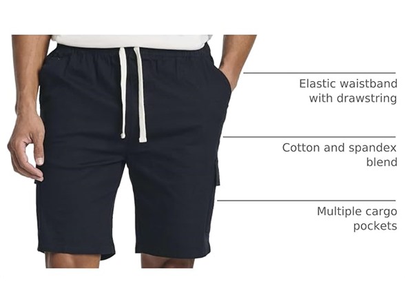 (3-Pack) Men's Cotton Cargo Shorts