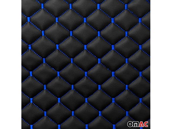 OMAC Embossed Black Faux Leather Lining