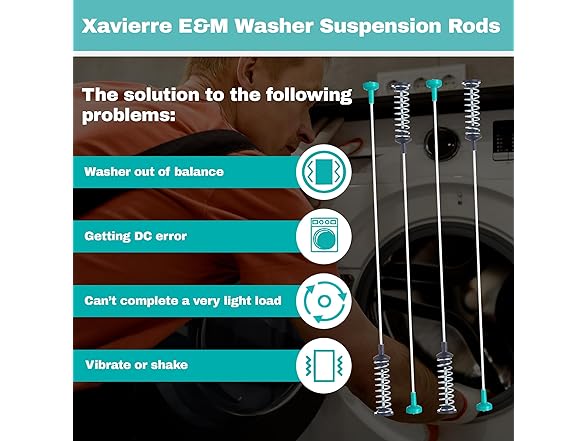 Premium Washer Damper Suspension Rods