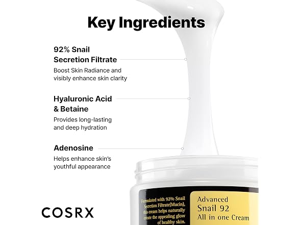 COSRX Snail Mucin 92 Face Moisturizer