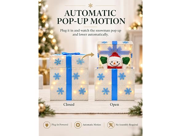 ENCMY Pop-Up Front Yard Gift Box Decoration