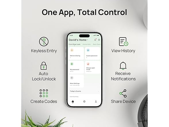 Anona Wi-Fi Smart Lock with Keypad