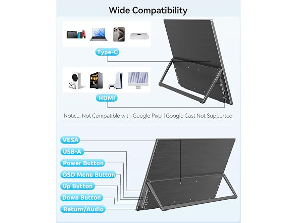 MAGICRAVEN 15.6in Wireless Monitor