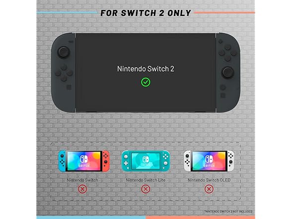 (2 Pack) Hyperkin Tempered Glass Screen Protector for Switch 2