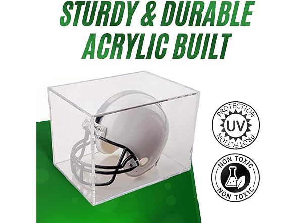 Mini Football Helmet Display Case