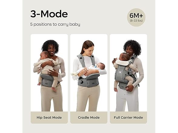 Baby Carrier with Hip Seat 
