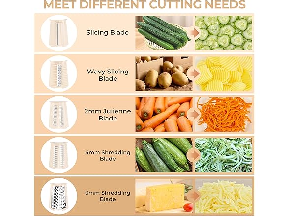Rotary Cheese & Vegetable Grater Slicer