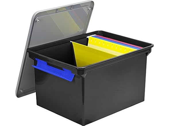 Storex Utility Tote with Locking Handles