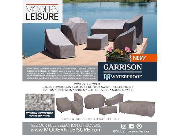 MODERN LEISURE Modern Leisure Garrison Stackable/High