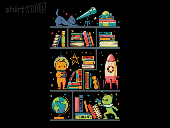 Sci-Fi Funny Bookshelf
