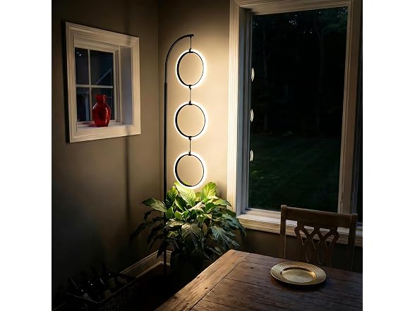 Bairth Black 3-Light LED Floor Lamp