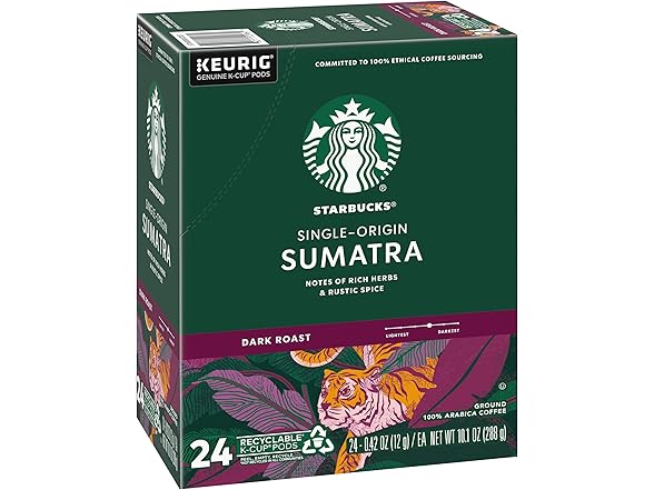 Starbucks Sumatra K-Cup, 24 Ct