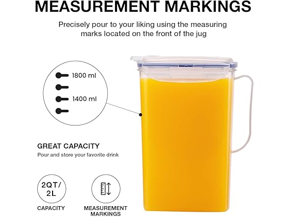 LocknLock Fridge Jug with Handle