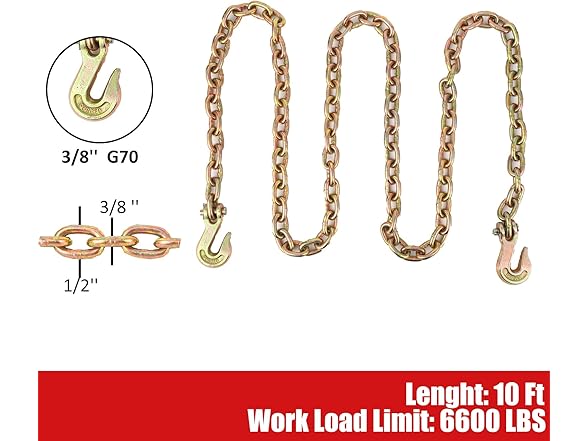 3/8"-1/2" Chain Binder with Chains