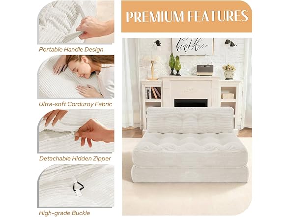 Folding Sofa Bed, Convertible Sleeper