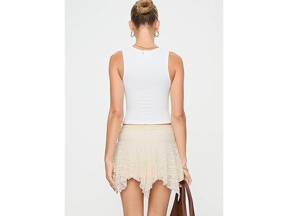 Princess Polly Lifas Lace Asymmetric Skirt