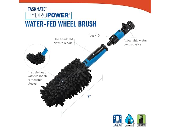 Unger 7” Hydropower Wheel and Detail Brush