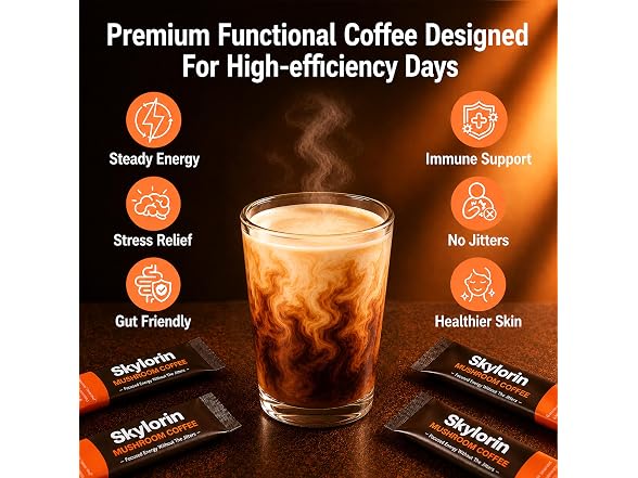 Skylorin 30 Sticks Mushroom Coffee