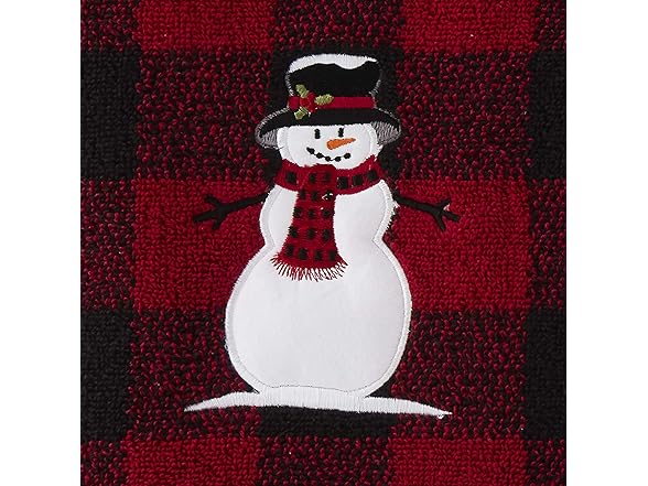 Woodland Winter Snowman Bath Towel