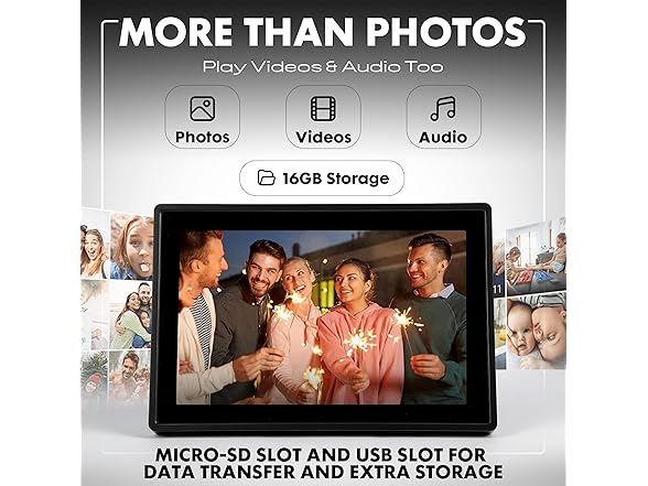 Minolta Smart Photo Frame 10.1 inch, Black