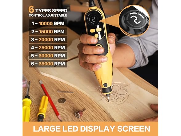 Rotary Tool, Handstar Rotary Tool Kit, 6 Variable Speed Elec (Open Box)