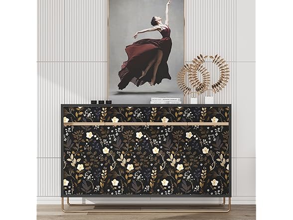 ILHIIOR Gold Leaf Peel Stick Wallpaper