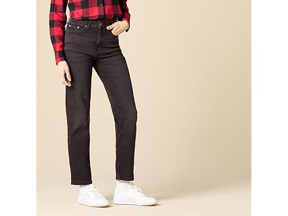Amazon Essentials Women High-Rise Straight Jeans