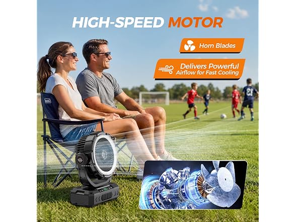 Ausic 11-Inch Rechargeable Camping
