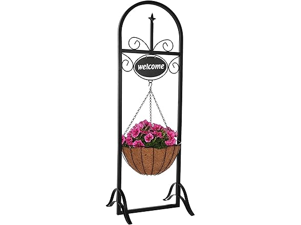 Sunnydaze Hanging Basket Planter Stand