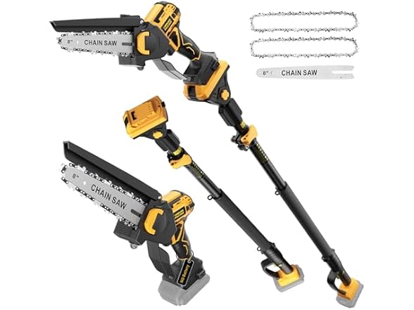 IEBUDA 2-in-1 Pole Saw DeWalt 20V 14FT