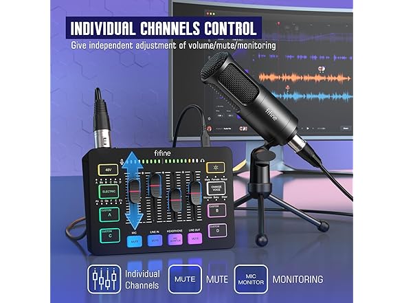 FIFINE Audio Streaming Equipment Bundle