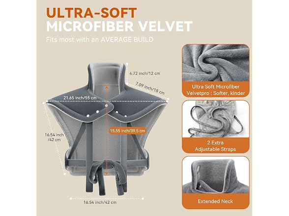 ReliefRX Snug Fit Heating Pad Neck and Back
